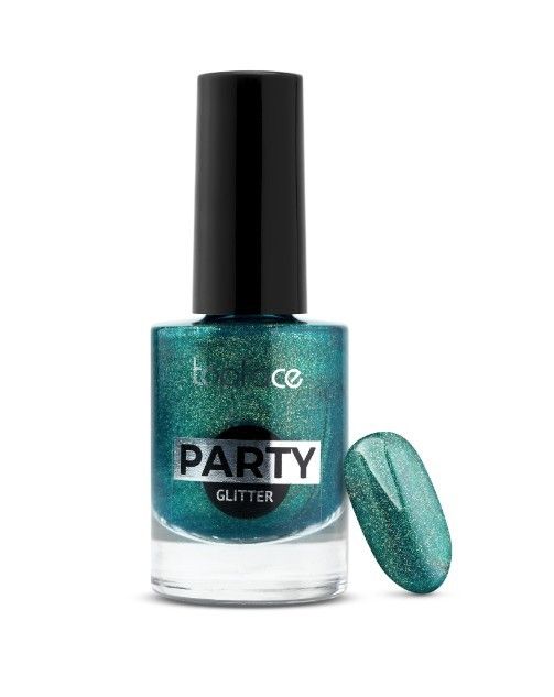 Topface Nail polish "Party Glitter Nail" tone 111, malachite- PT106 (9ml)